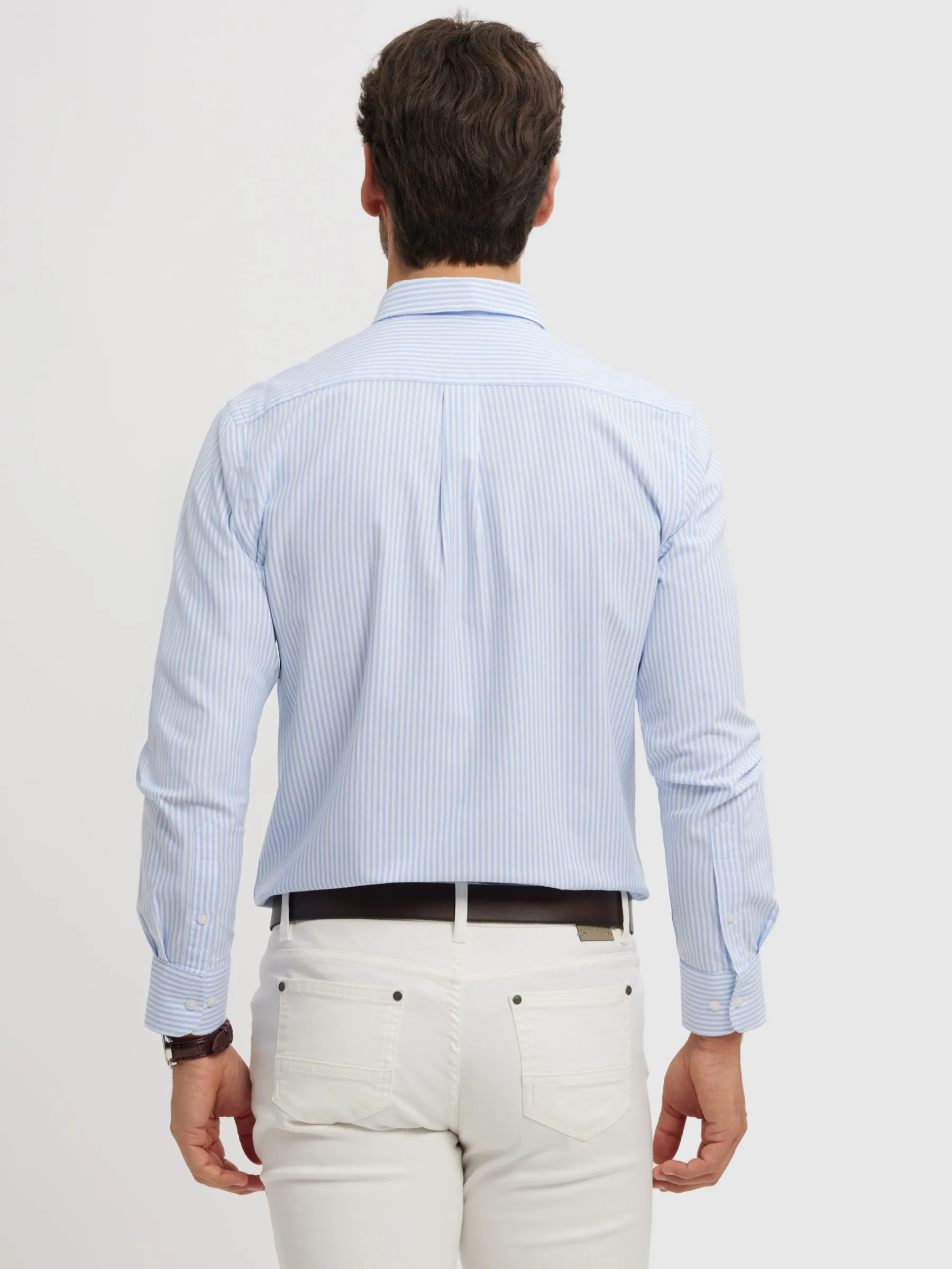 Alvaro Moreno CAMISA OXFORD RAYAS BASIC-Hombre Oxford