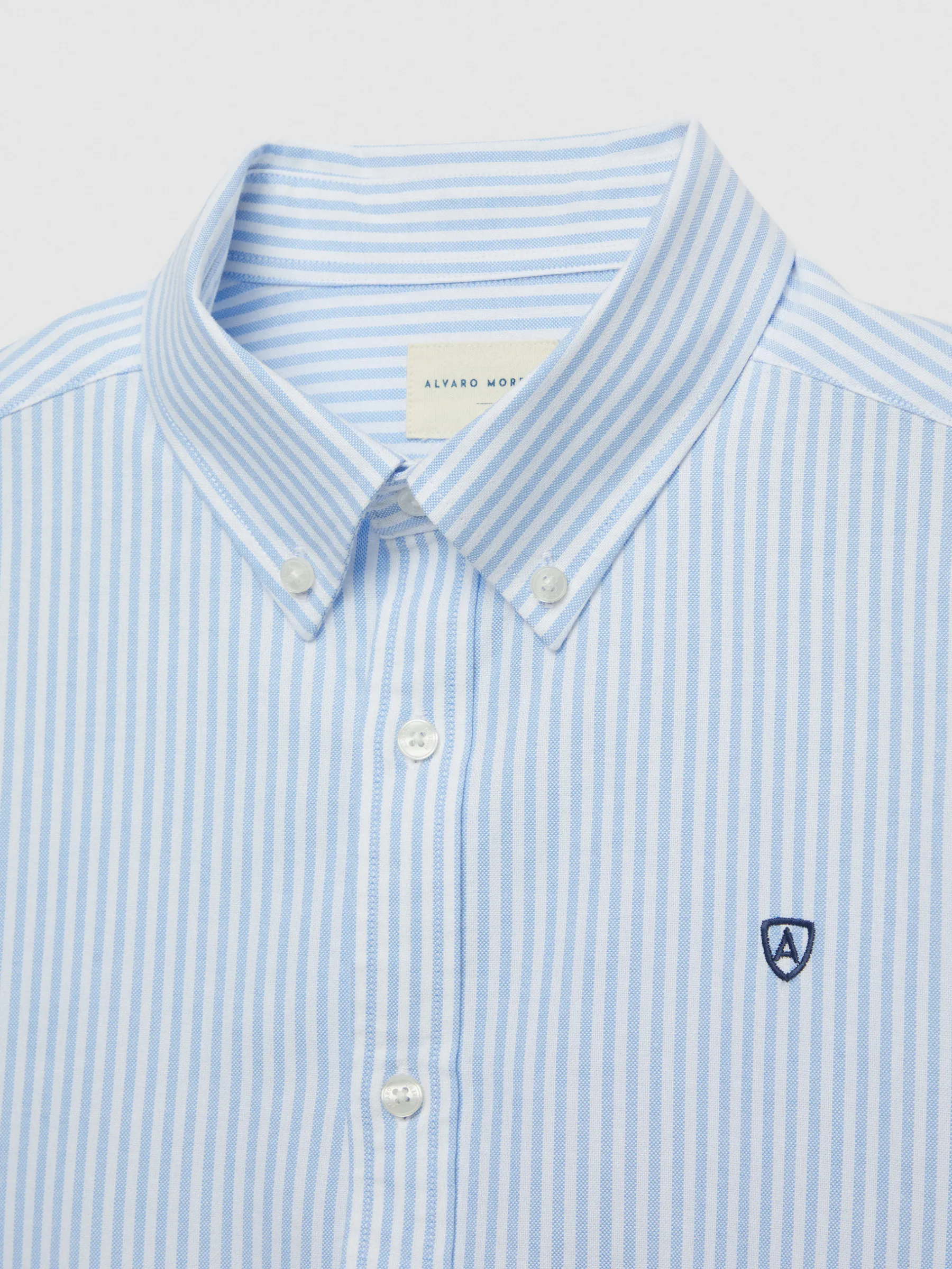 Alvaro Moreno CAMISA OXFORD RAYAS BASIC-Hombre Oxford