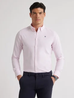Alvaro Moreno CAMISA OXFORD RAYAS BASIC-Hombre Oxford
