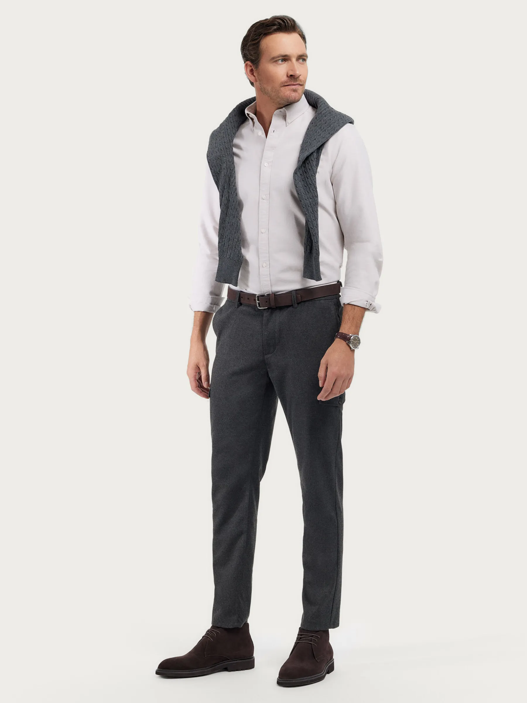 Alvaro Moreno CAMISA OXFORD SOLID-Hombre Oxford