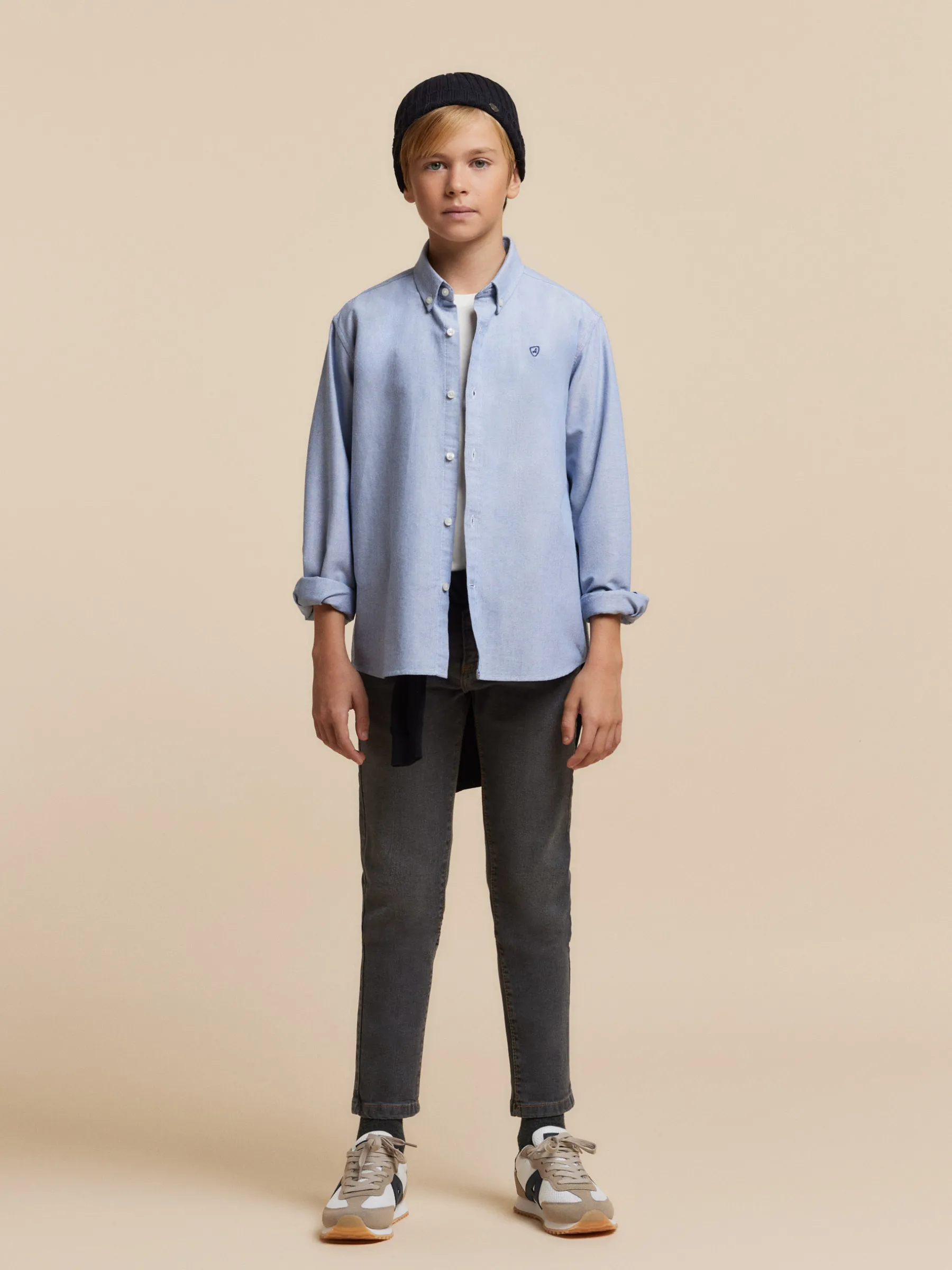 Alvaro Moreno CAMISA OXFORD SOLID KIDS- Camisas