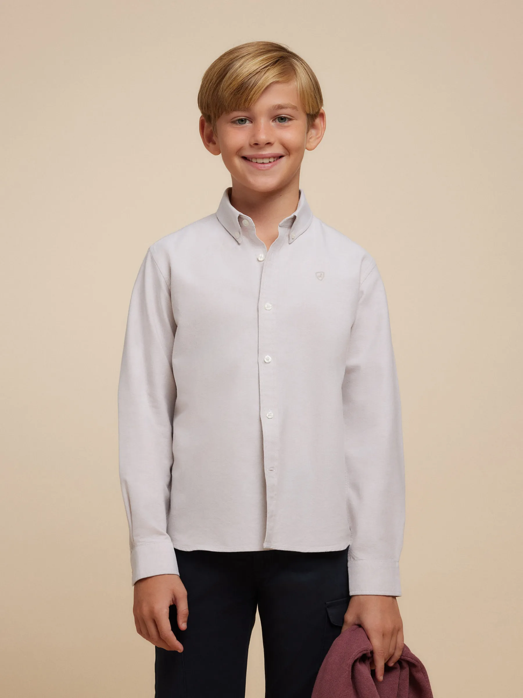 Alvaro Moreno CAMISA OXFORD SOLID KIDS- Camisas