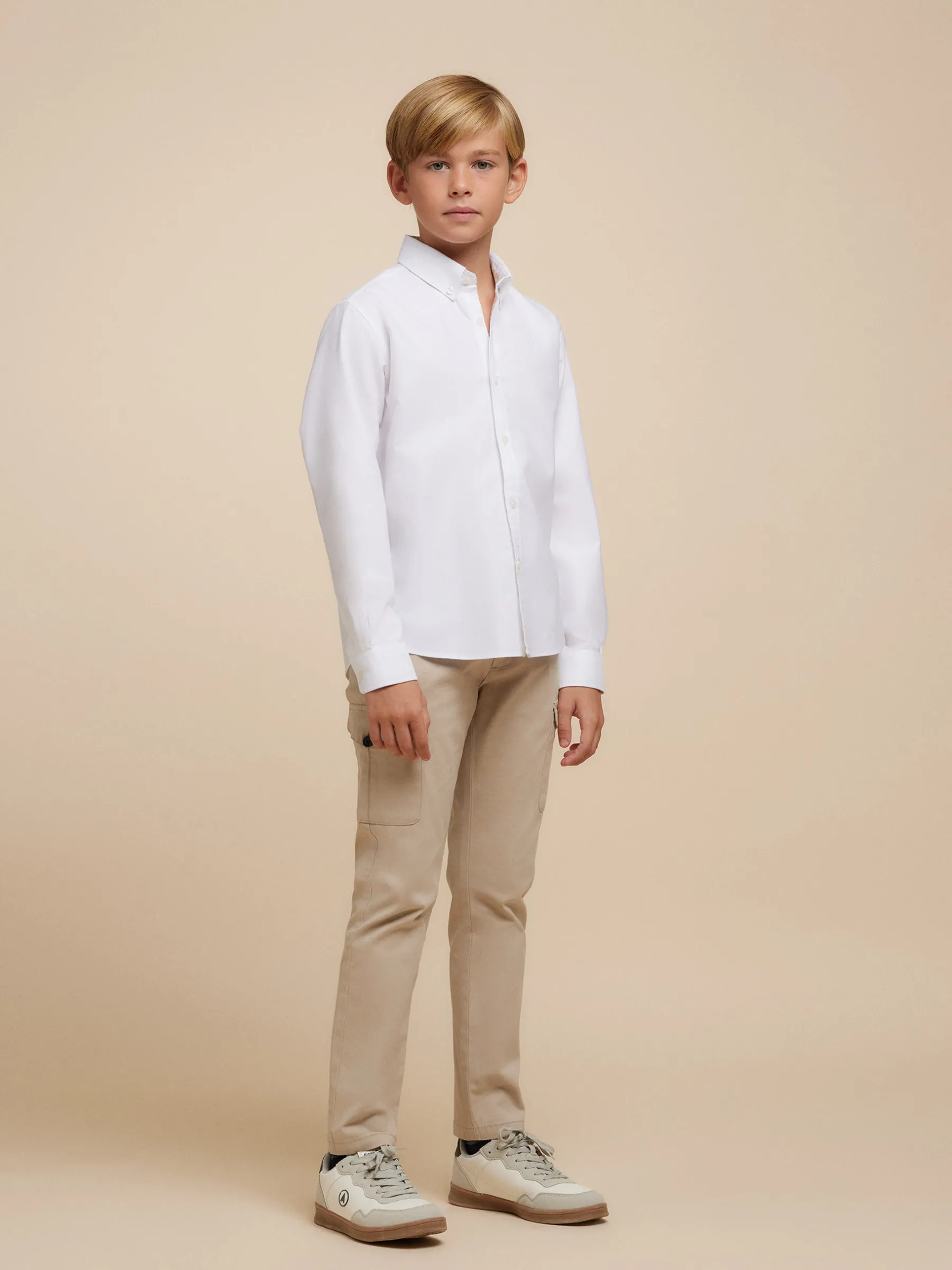 Alvaro Moreno CAMISA OXFORD SOLID KIDS- Camisas
