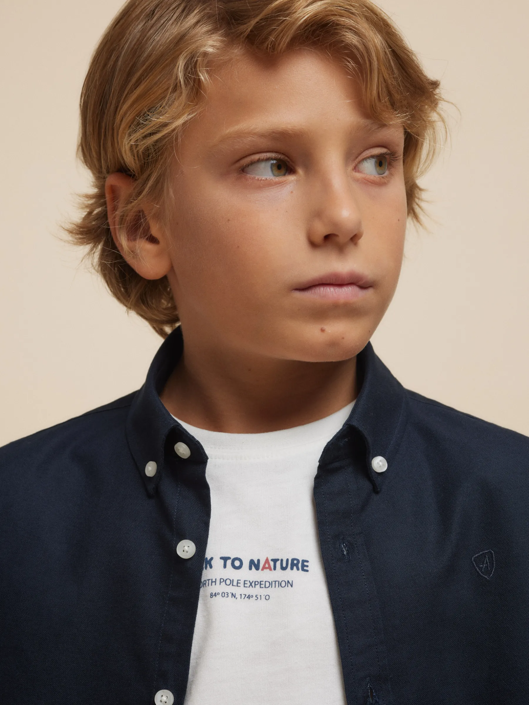 Alvaro Moreno CAMISA OXFORD SOLID KIDS- Camisas