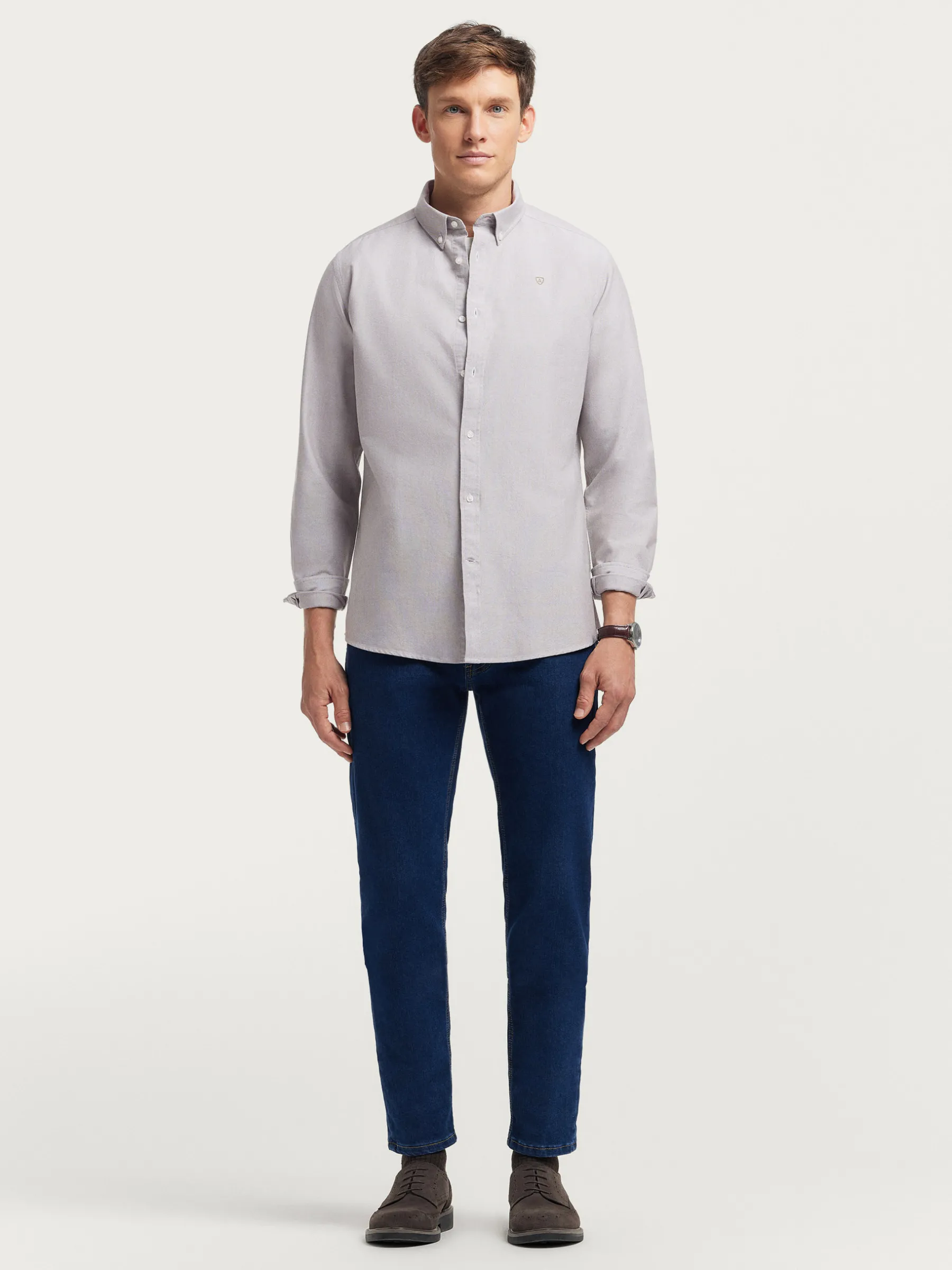 Alvaro Moreno CAMISA OXFORD SOLID-Hombre Oxford