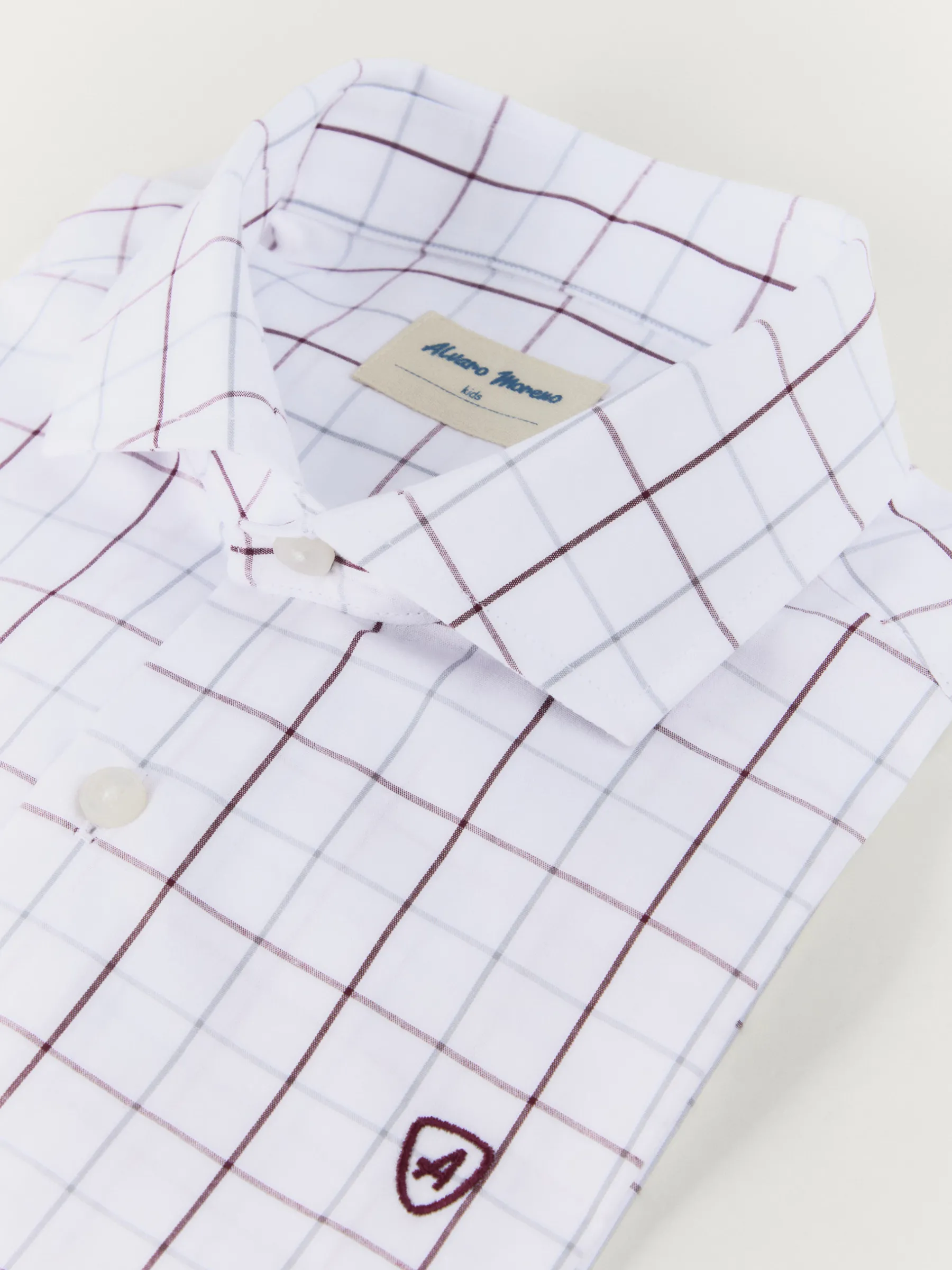 Alvaro Moreno CAMISA POPELIN CUADROS KIDS- Camisas