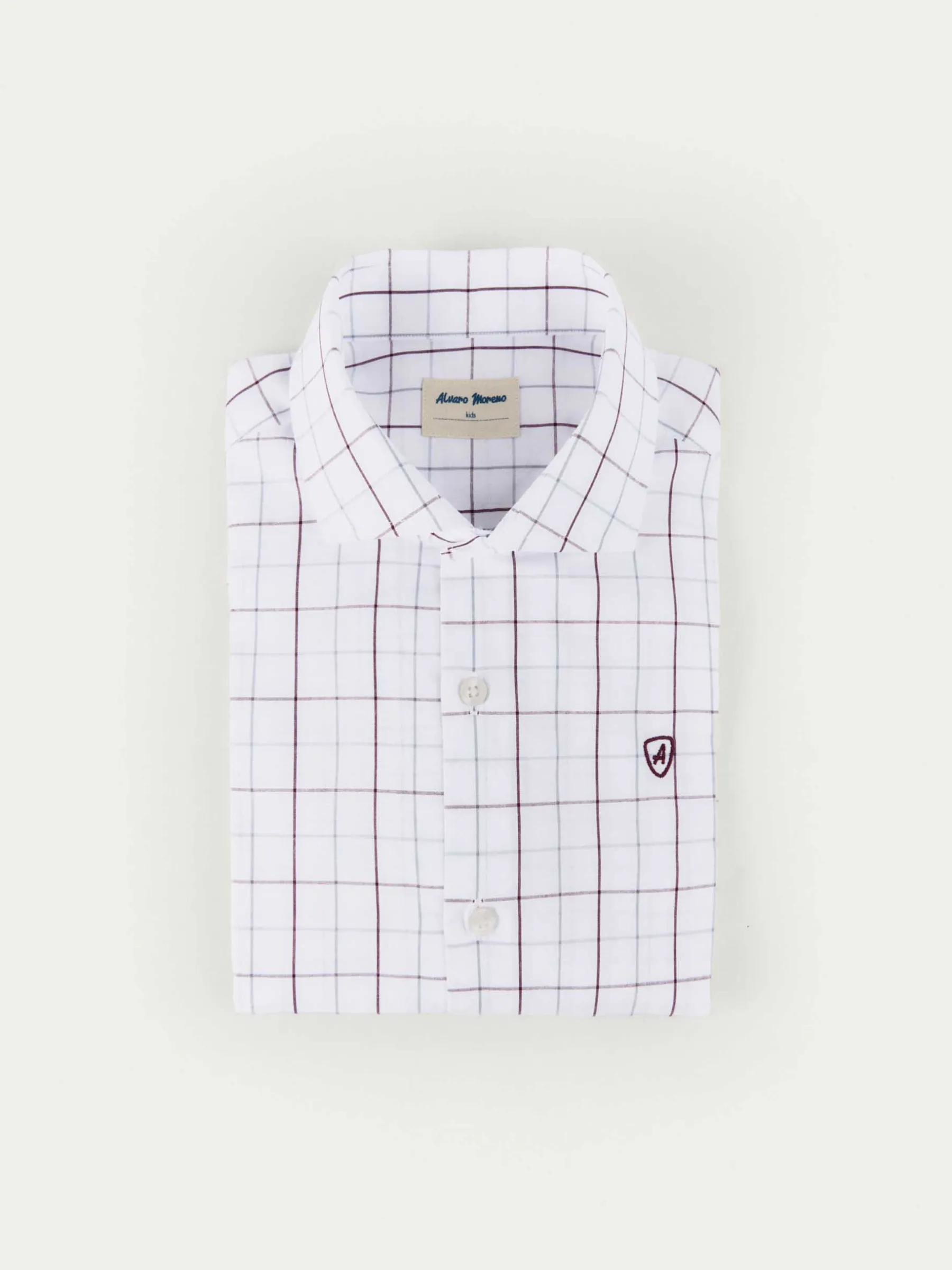 Alvaro Moreno CAMISA POPELIN CUADROS KIDS- Camisas