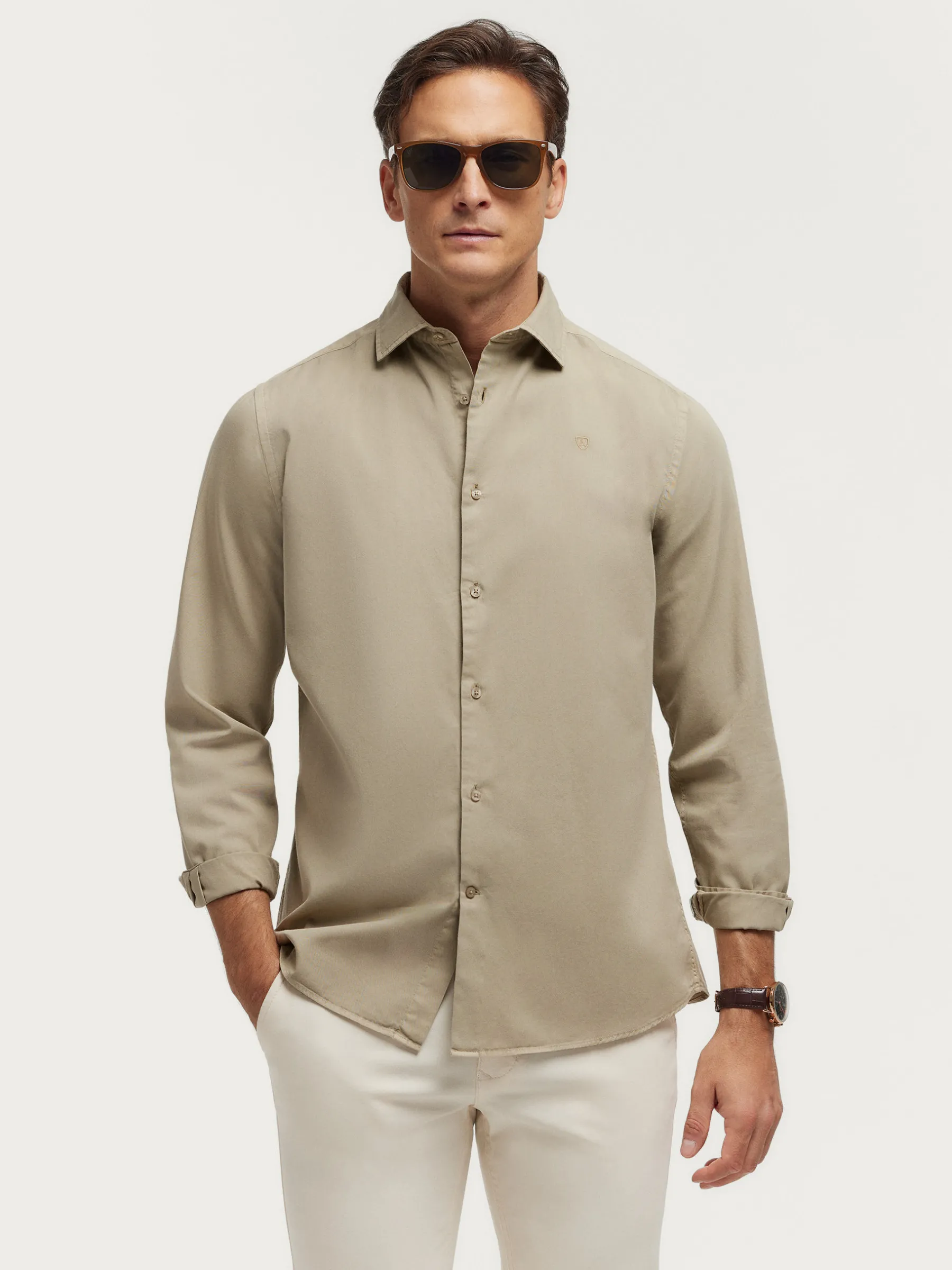 Alvaro Moreno CAMISA TWILL DYE-Hombre Casual