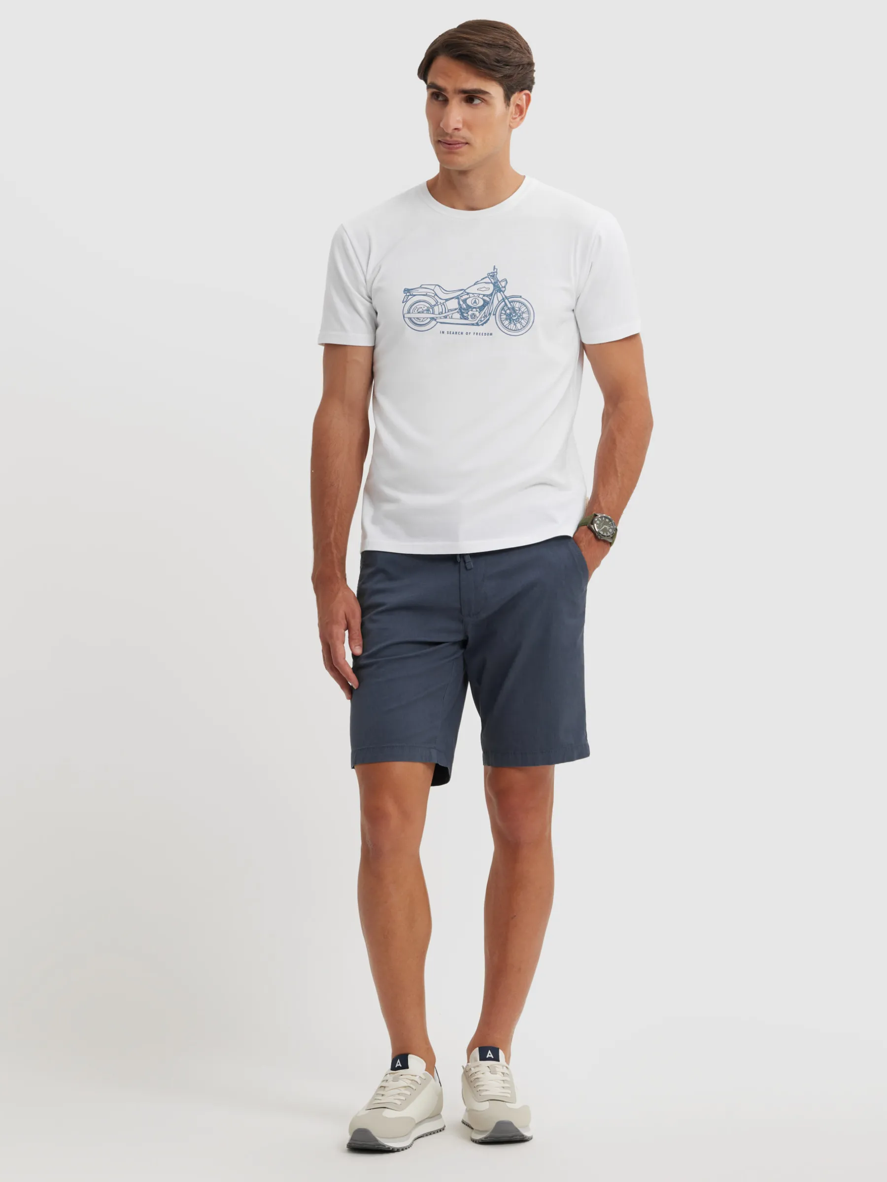 Alvaro Moreno CAMISETA MOTORCYCLE-Hombre Camisetas