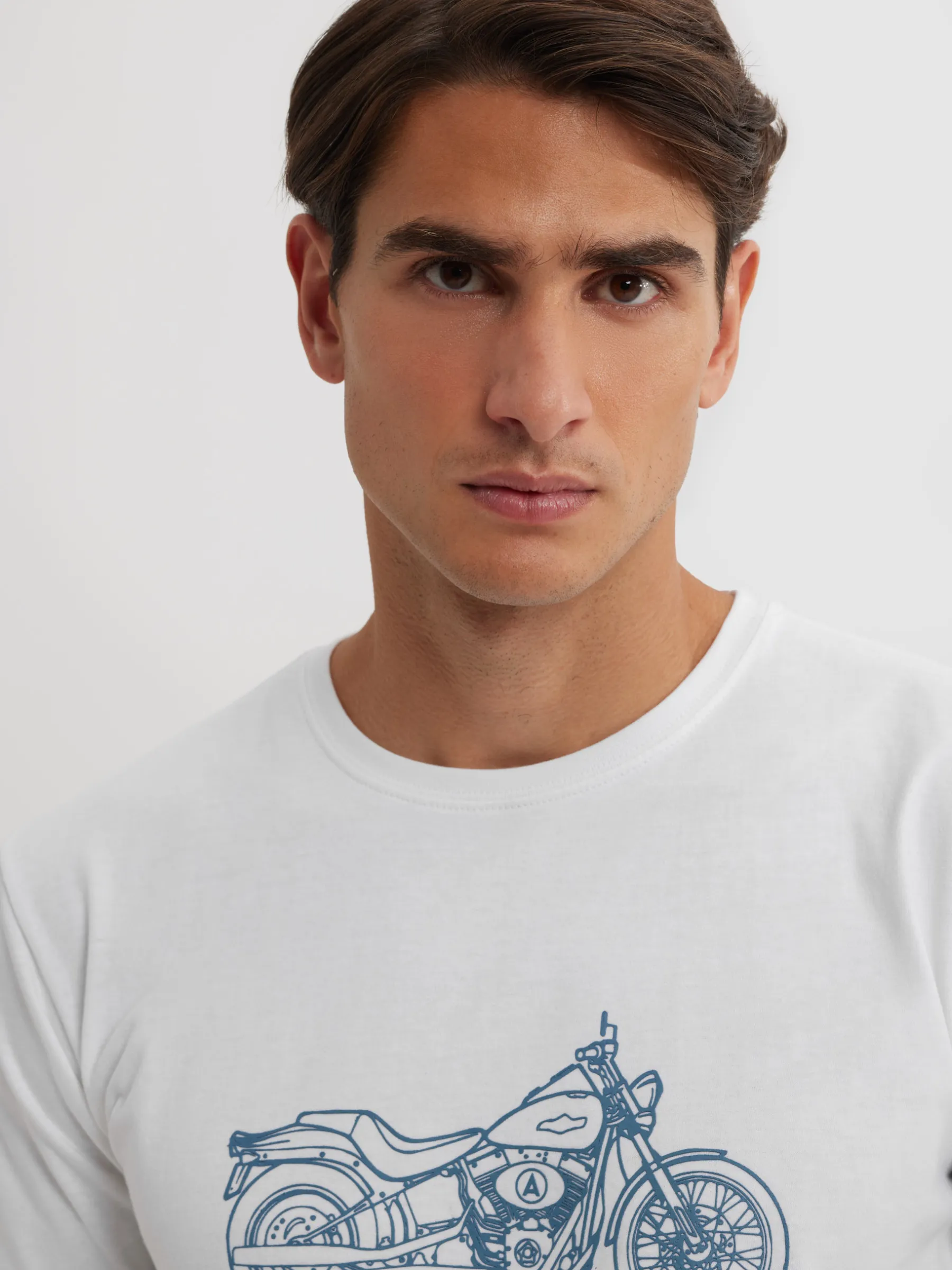 Alvaro Moreno CAMISETA MOTORCYCLE-Hombre Camisetas