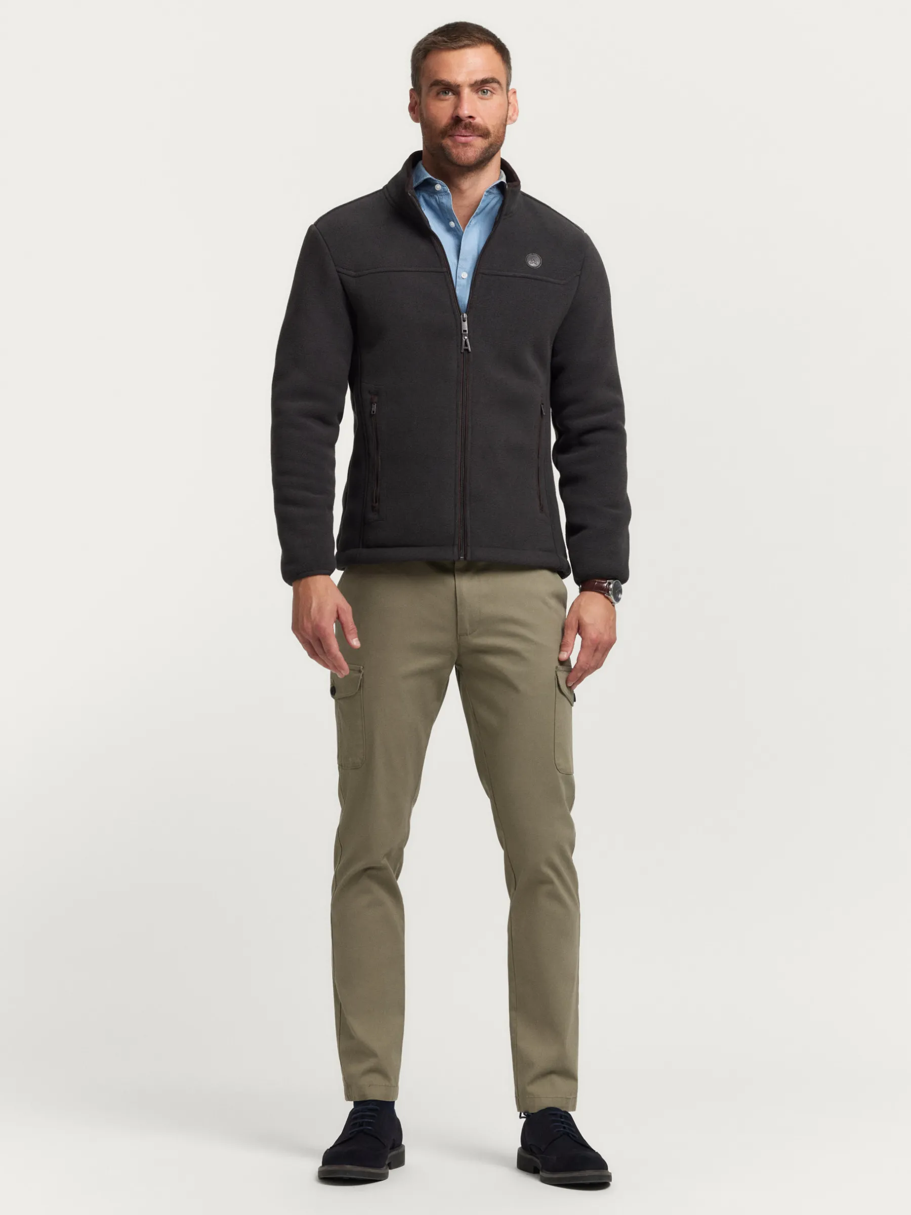 Alvaro Moreno CAZADORA POLAR MARRÓN-Hombre Cazadoras Y Parkas