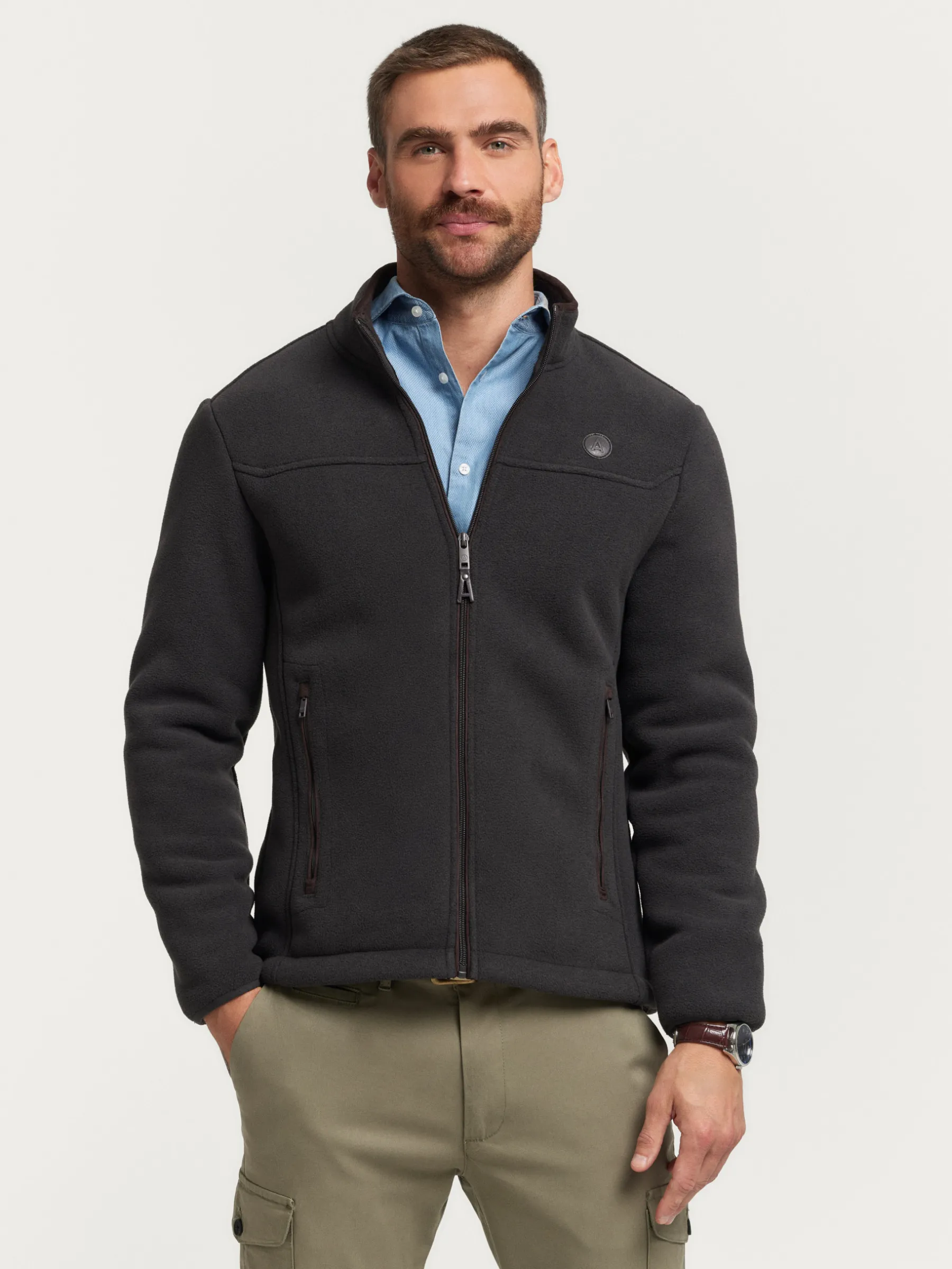 Alvaro Moreno CAZADORA POLAR MARRÓN-Hombre Cazadoras Y Parkas