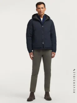 Alvaro Moreno CAZADORA RATCHED REVERSIBLE | MARRÓN-Hombre Cazadoras Y Parkas