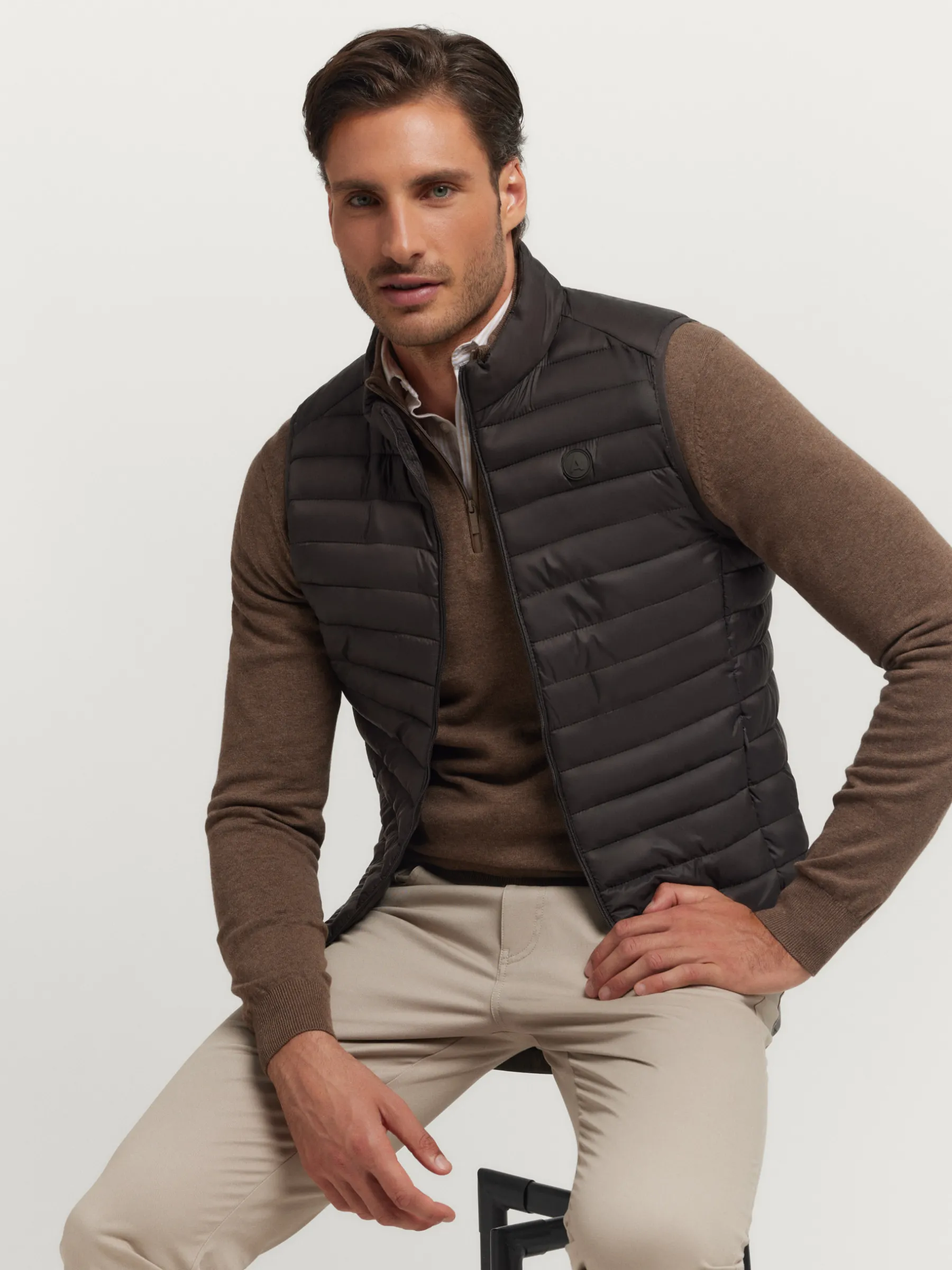 Alvaro Moreno CHALECO NIRO MARRÓN-Hombre Chalecos