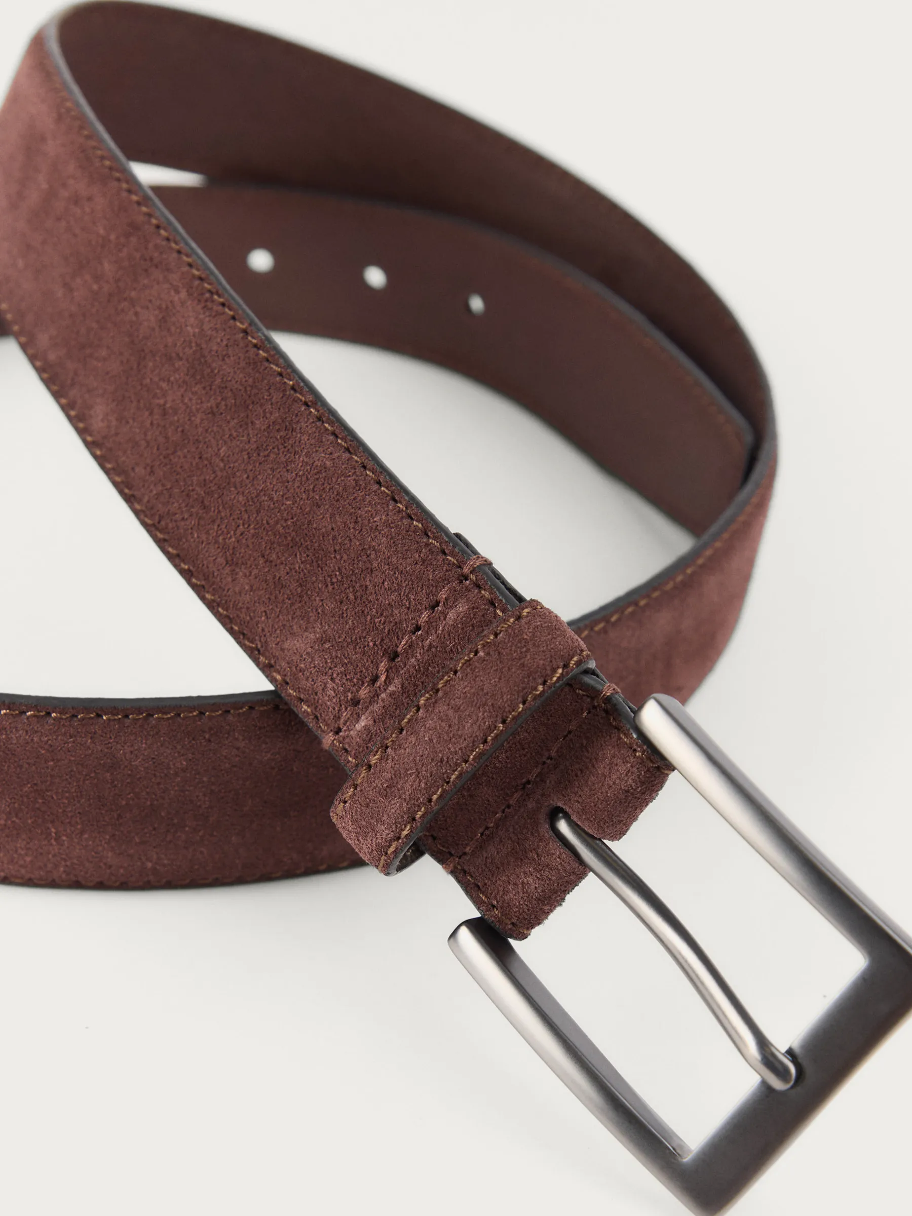 Alvaro Moreno CINTURON ANTE VESTIR MARRÓN-Hombre Cinturones