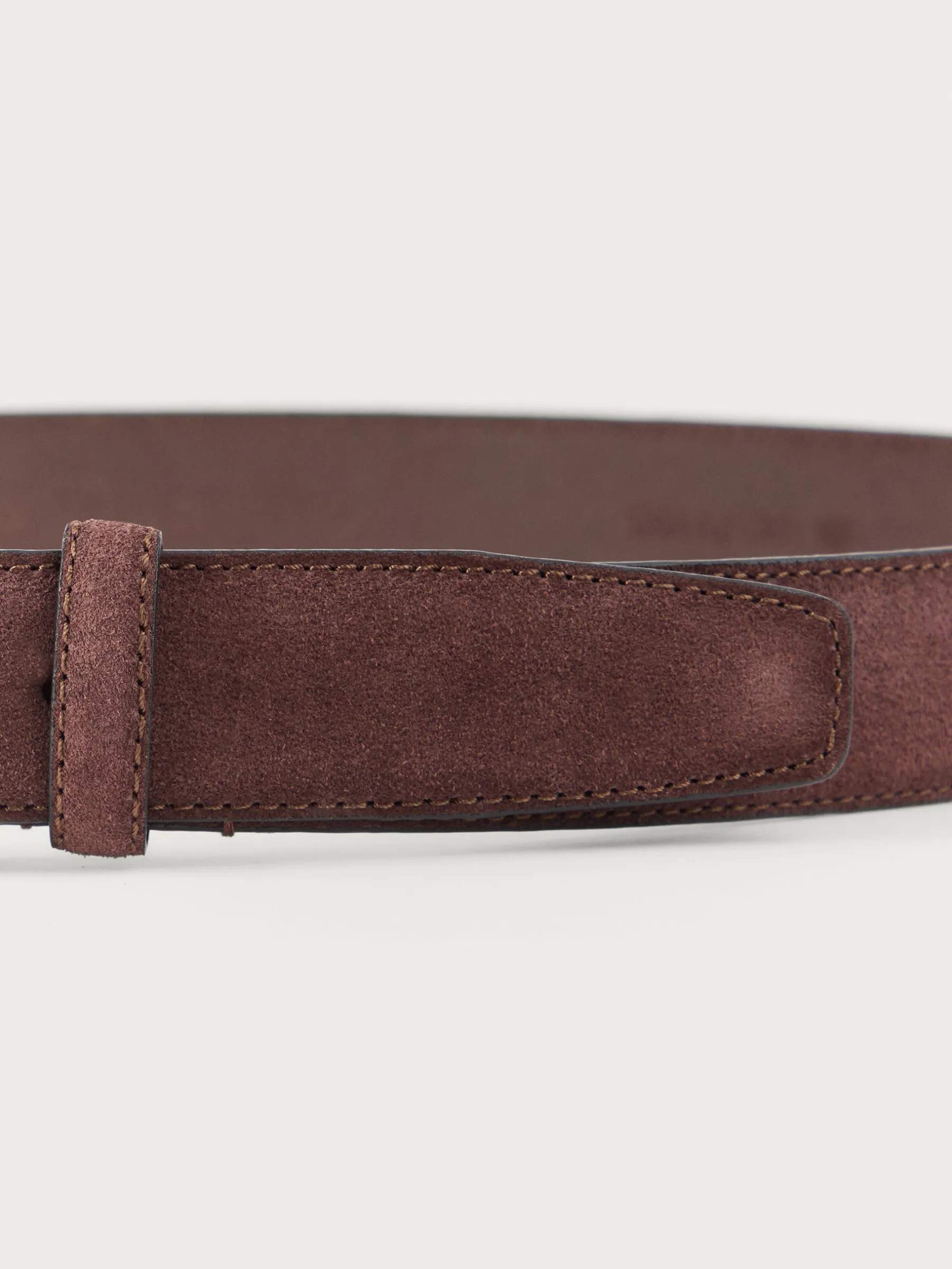 Alvaro Moreno CINTURON ANTE VESTIR MARRÓN-Hombre Cinturones