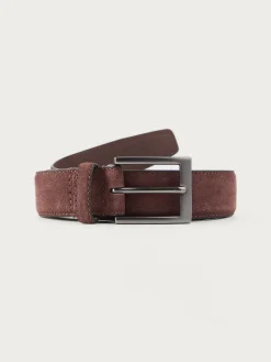 Alvaro Moreno CINTURON ANTE VESTIR MARRÓN-Hombre Cinturones