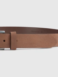 Alvaro Moreno CINTURON NOBUCK MARRÓN-Hombre Cinturones