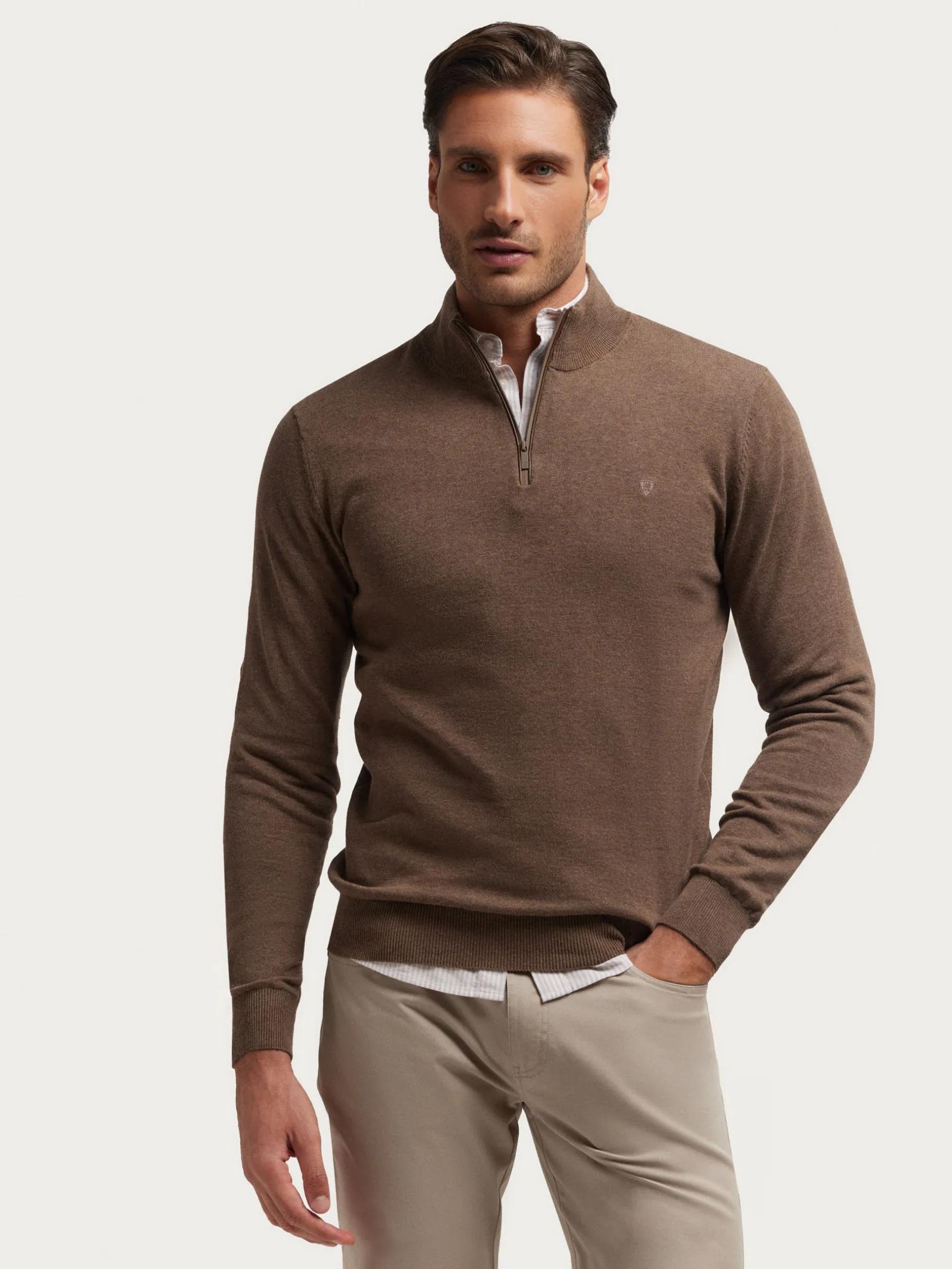 Alvaro Moreno JERSEY LORENZO MARRÓN-Hombre Jerséis