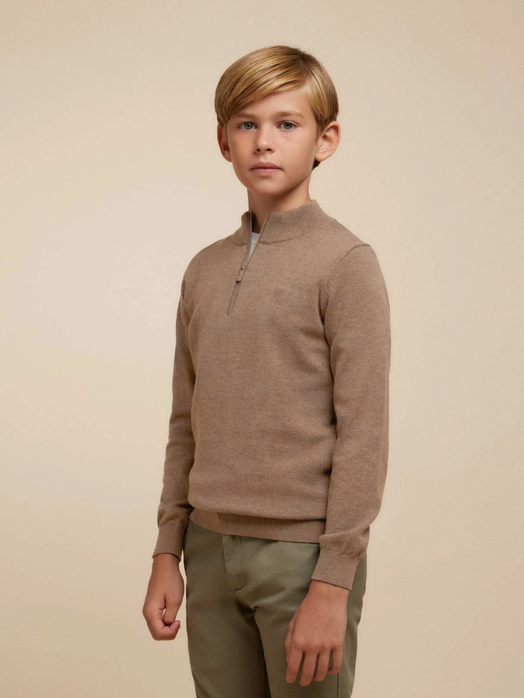 Alvaro Moreno JERSEY LORENZO KIDS MARRÓN- Jerséis