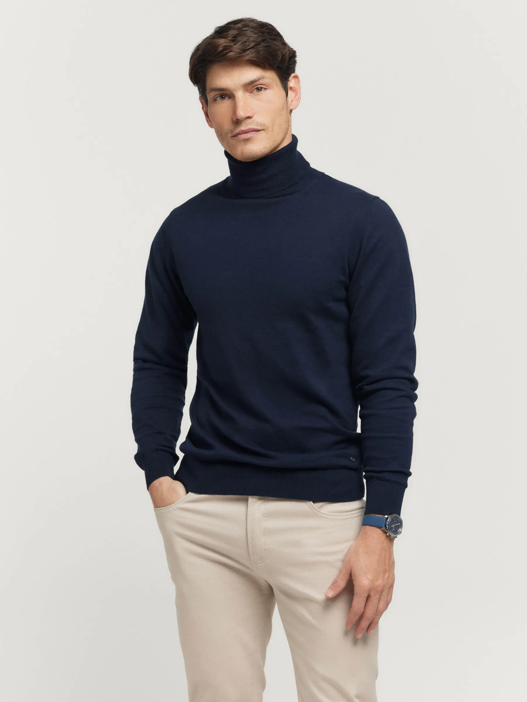 Alvaro Moreno JERSEY ROLL COLLAR-Hombre Jerséis