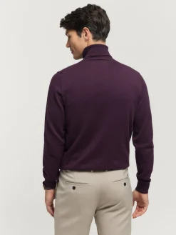 Alvaro Moreno JERSEY ROLL COLLAR BURDEOS-Hombre Jerséis