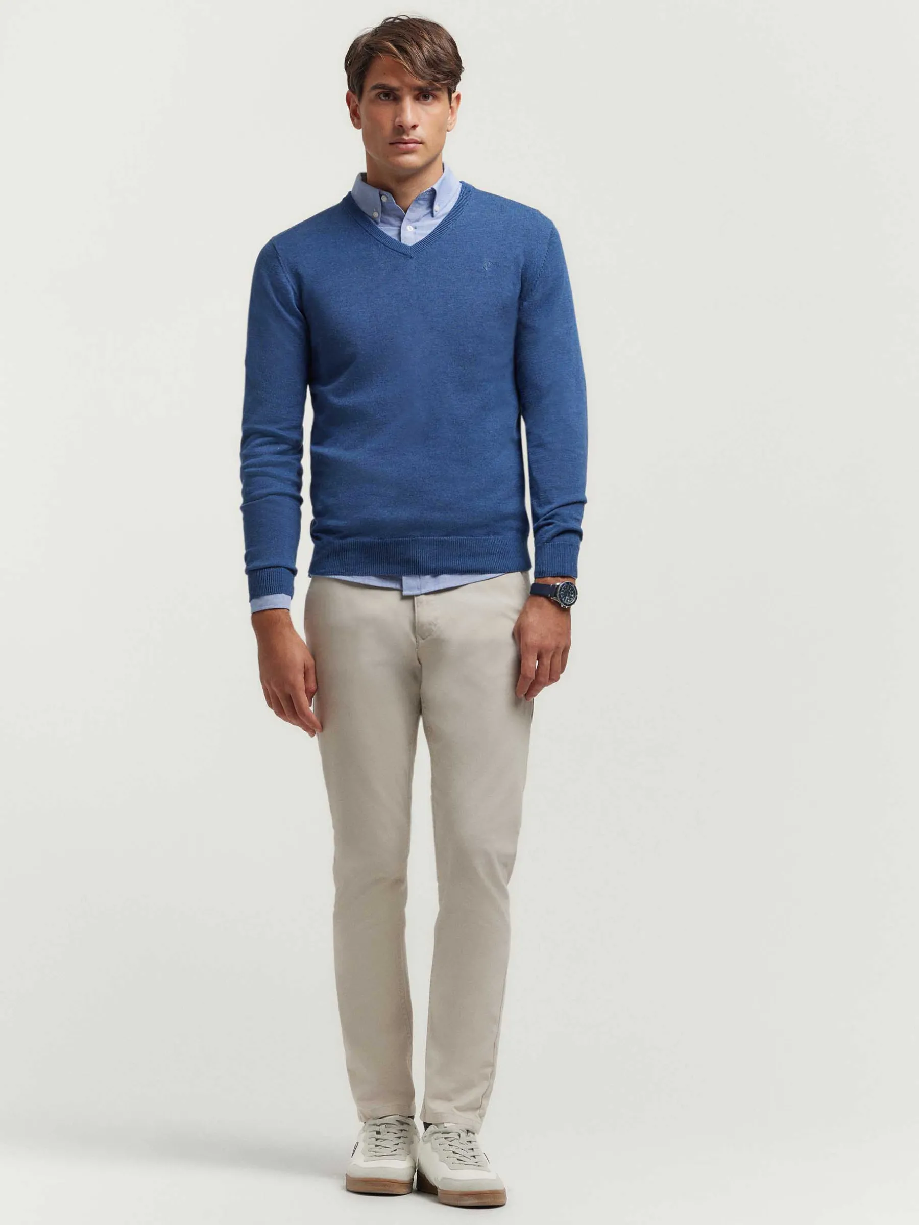 Alvaro Moreno JERSEY V-NECK TRENDY-Hombre Jerséis