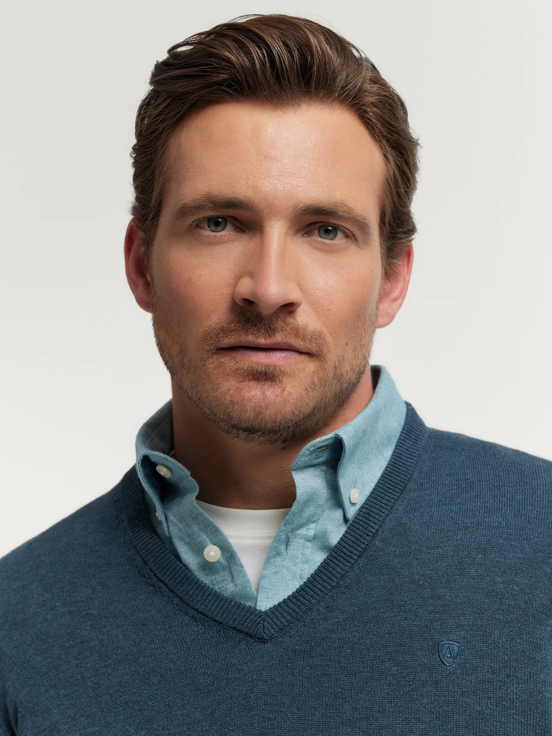 Alvaro Moreno JERSEY V-NECK TRENDY-Hombre Jerséis