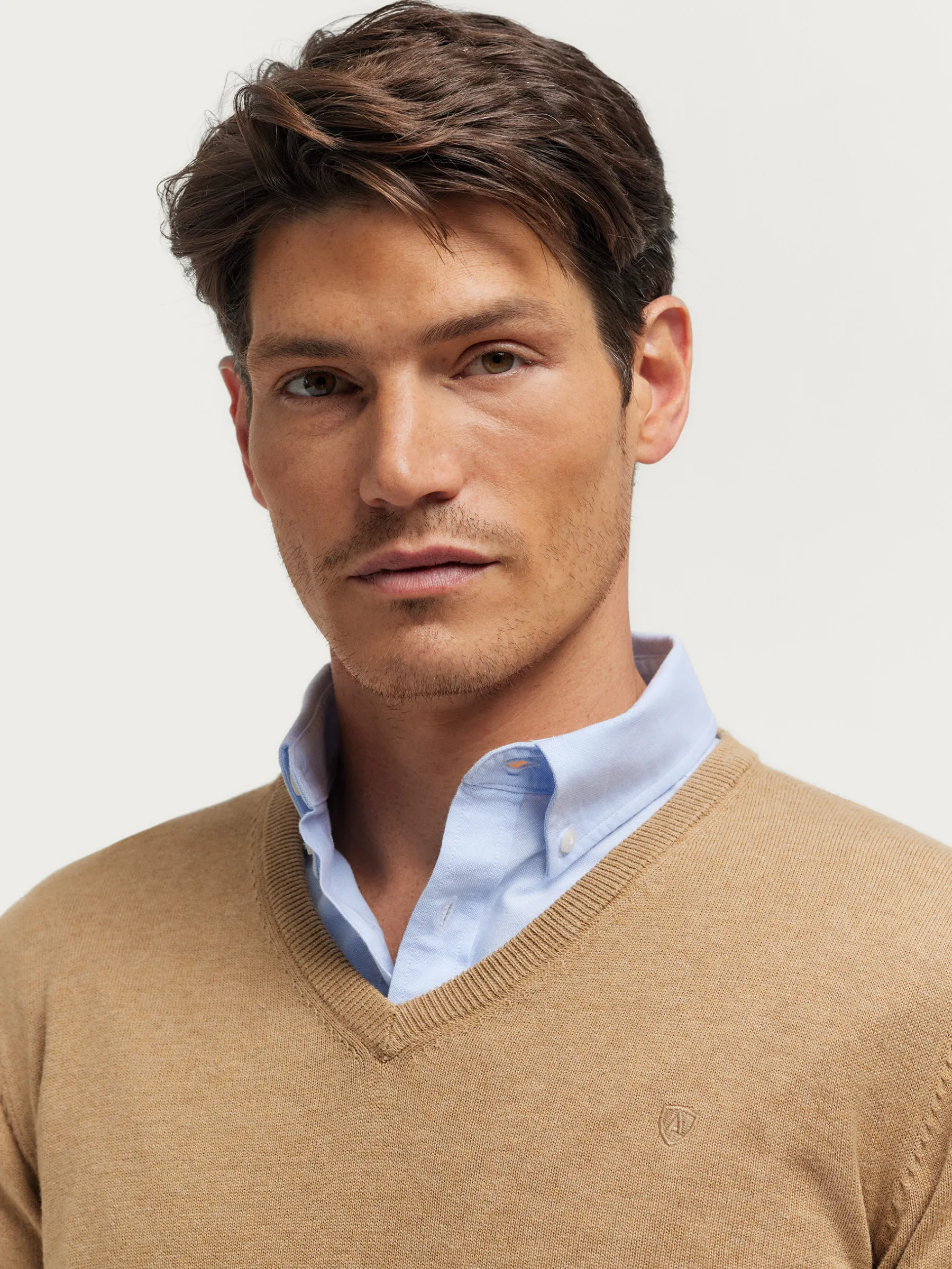 Alvaro Moreno JERSEY V-NECK TRENDY-Hombre Jerséis