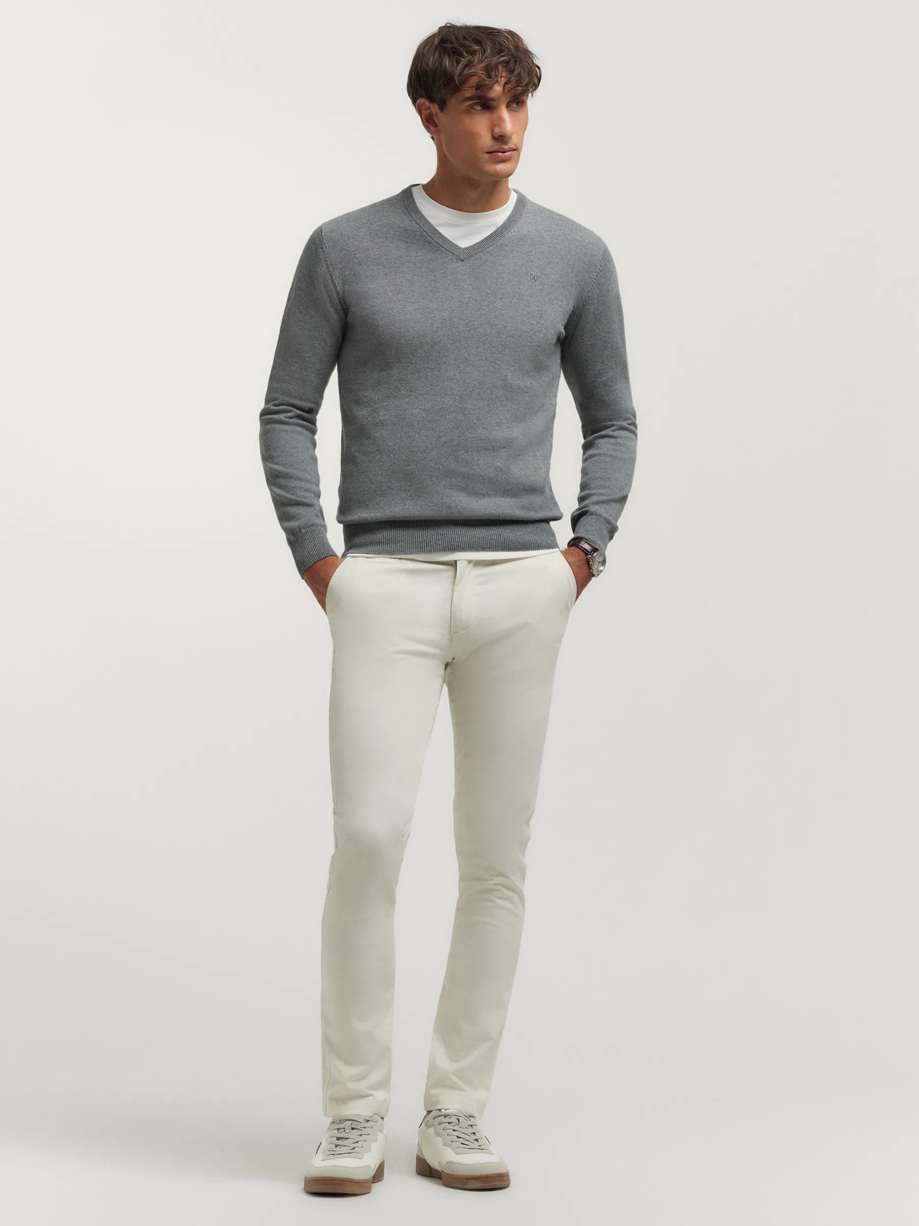 Alvaro Moreno JERSEY V-NECK TRENDY-Hombre Jerséis