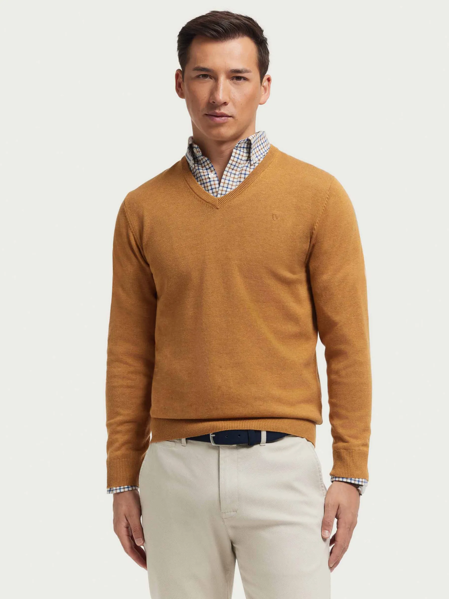 Alvaro Moreno JERSEY V-NECK TRENDY-Hombre Jerséis