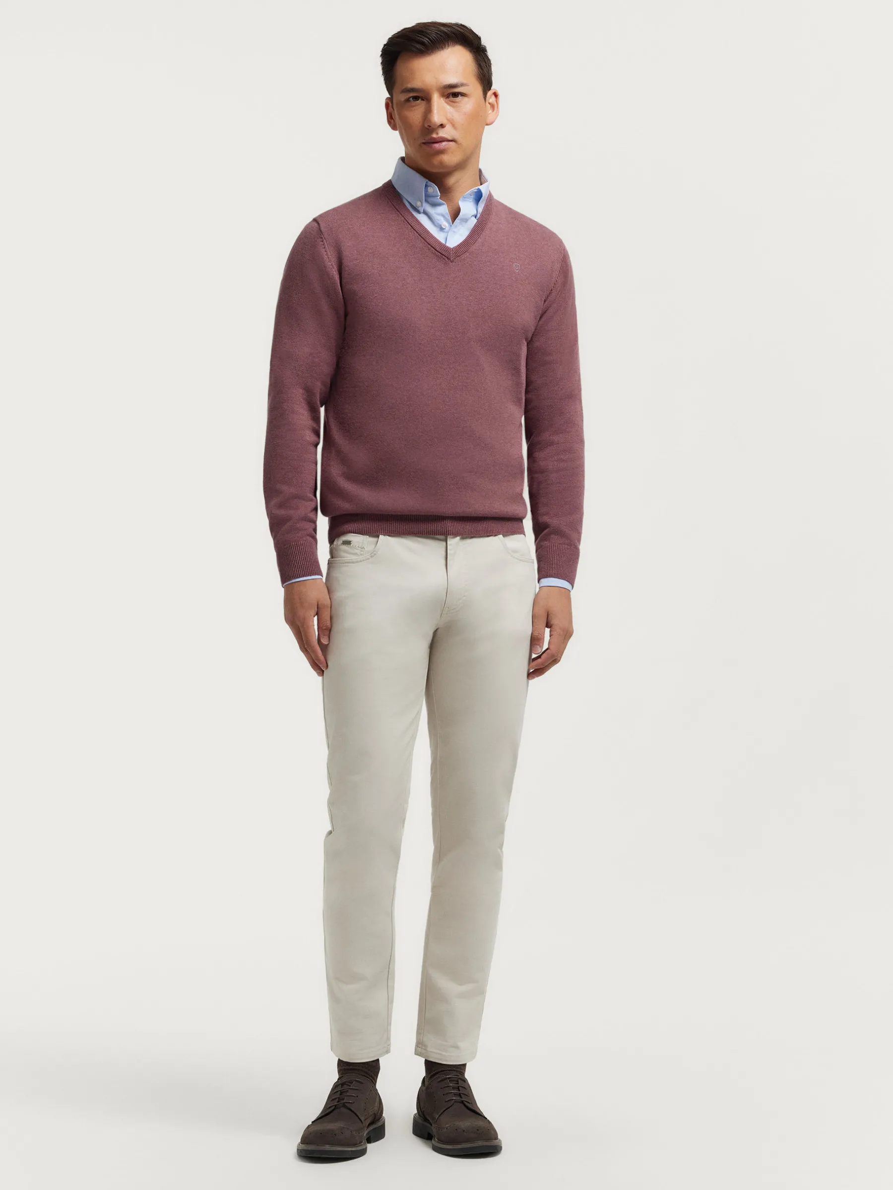 Alvaro Moreno JERSEY V-NECK TRENDY-Hombre Jerséis