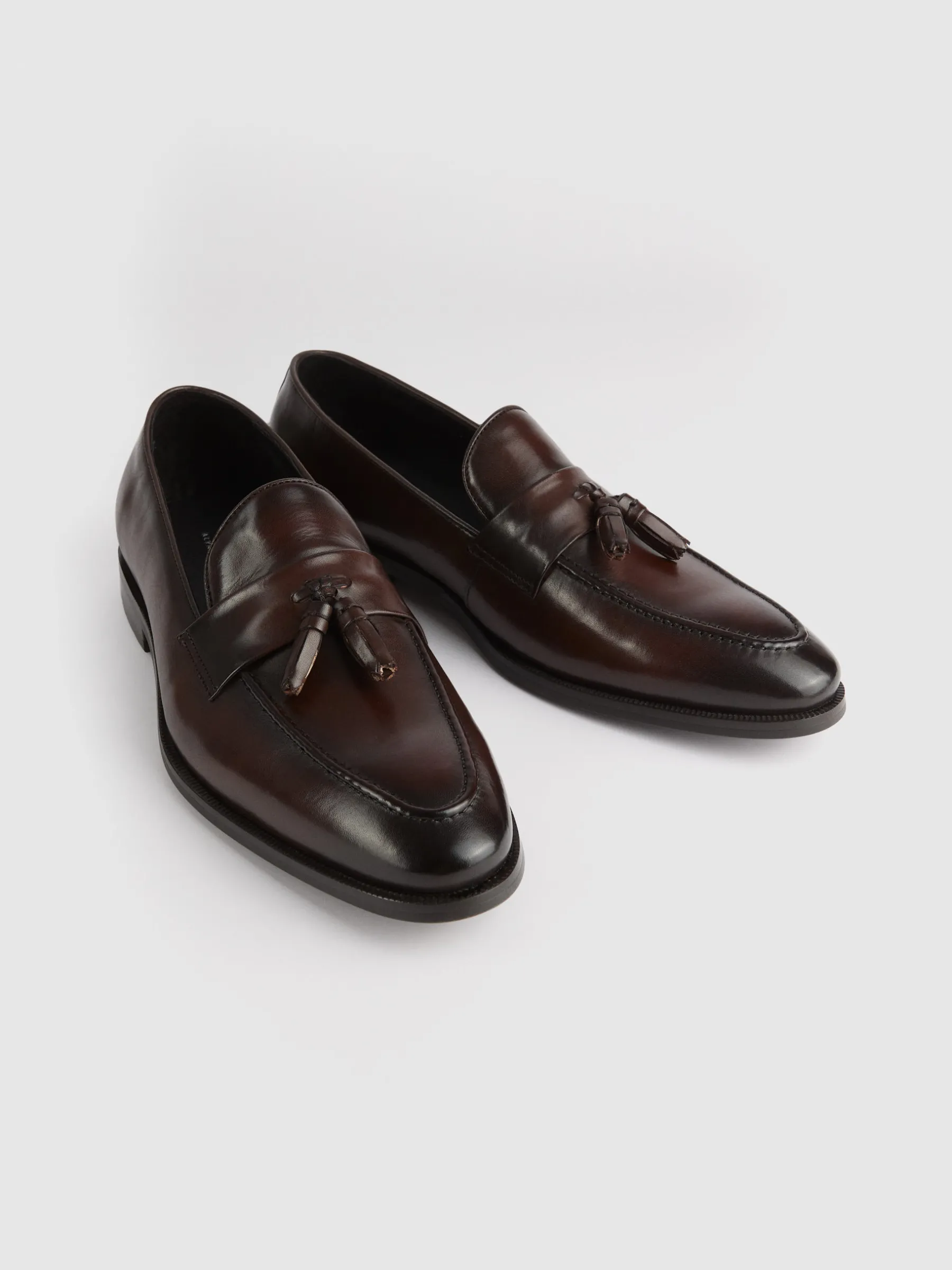 Alvaro Moreno MOCASIN ANTIFAZ BORLAS MARRÓN-Hombre Vestir
