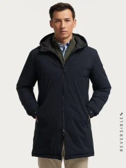 Alvaro Moreno PARKA RATCHED REVERSIBLE | MARRÓN-Hombre Cazadoras Y Parkas