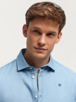 Alvaro Moreno POLERA DENIM-Hombre Poleras|Casual